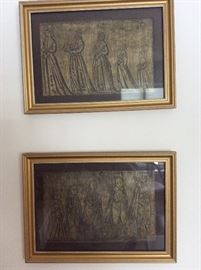  Vintage Brass Rubbing 
CHILDREN OF JOHN & SARAH PENN 
1641 Buckinghamshire 
Clark Paterson, High Wycombe, Bucks, England 1978 
