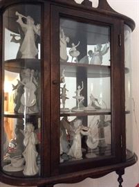 Set of 9 Stuart Mark Feldman ballerinas,                                   Set of 8 vintage Schmid Bros. porcelain angels