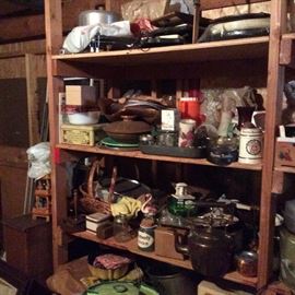 Bakeware, cookware, barware, tins, etc 