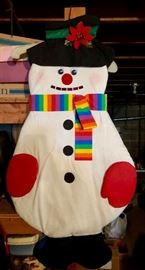 Homemade snowman, so bright you can see my shadow taking the picture