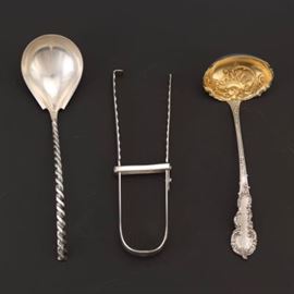 A Group of Three Sterling Silver Serving Pieces 