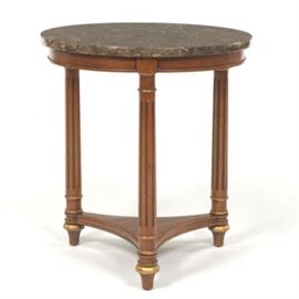 A Marble Top Occasional Table, French Style