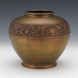 Bronze Relief Decorated Vase