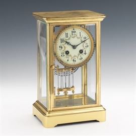 French Palace Crystal Regulator Clock 