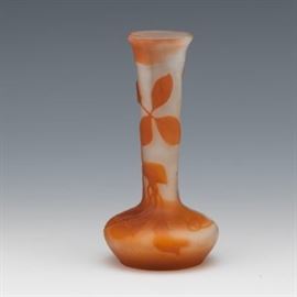 Galle Cameo Trumpet Vase