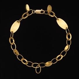 Ladies 18k Gold Bracelet 