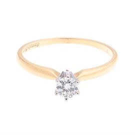 Ladies Diamond Solitaire Ring 