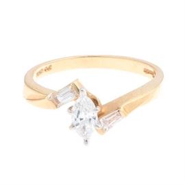 Ladies Marquis Diamond Ring 