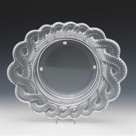 Lalique Dish with Twisted Rim
