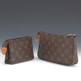 Louis Vuitton Make Up Bag and Louis Vuitton Wristlet 