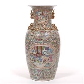 Monumental Porcelain Floor Vase, Chinese 20th Century 