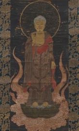 Painted Buddha Scroll