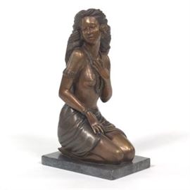 Sculpture of a Kneeling Woman