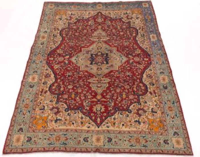 SemiAntique Persian Isfahan Carpet 