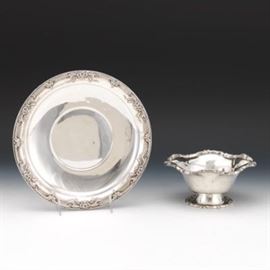 Two Sterling Silver Related Serving Pieces, Including International Silver Company, ca. Middle 20th Century 