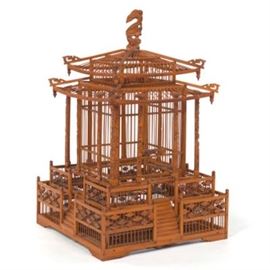 Vintage Asian Design Cage 