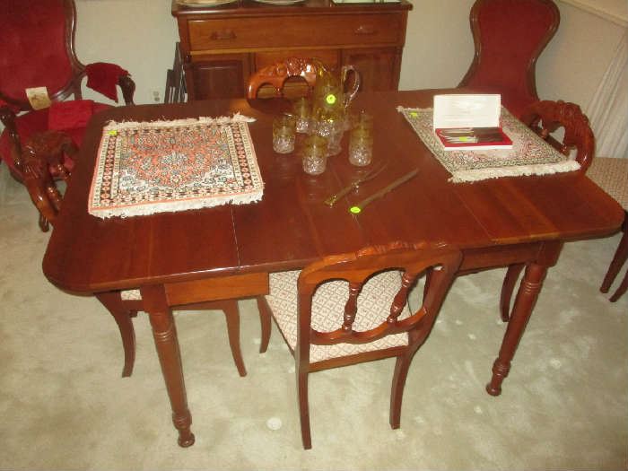 Carl forslund dining room table 6 chairs in excellent condition