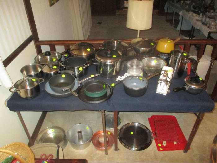 Pots and pans and kitchen items