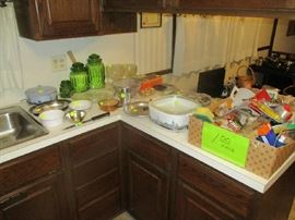 Kitchen items and canister set
