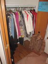Woman's clothes and mink coat