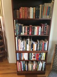 Some of the books, book case also for sale