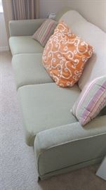 Light green sleeper sofa