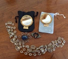 Jewelry & Judith Lieber accessories