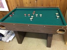 Vintage bumper pool table