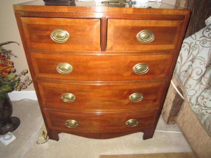 One of a pair of Henredon "Aston Court" nightstands