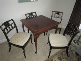 Set of 4 Baker Furniture side chairs from the Historic Charleston Collection