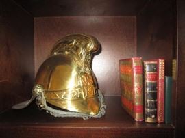New South Wales Fire Brigade brass helmet ca. 1940