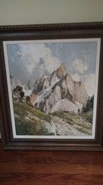Erich Paulsen Painting. Framed dimensions 40" x 37"