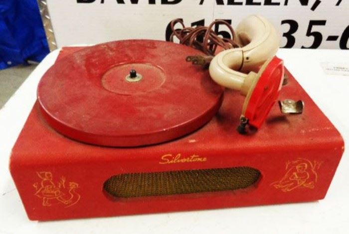 Vintage Silvertone Record Player, Works