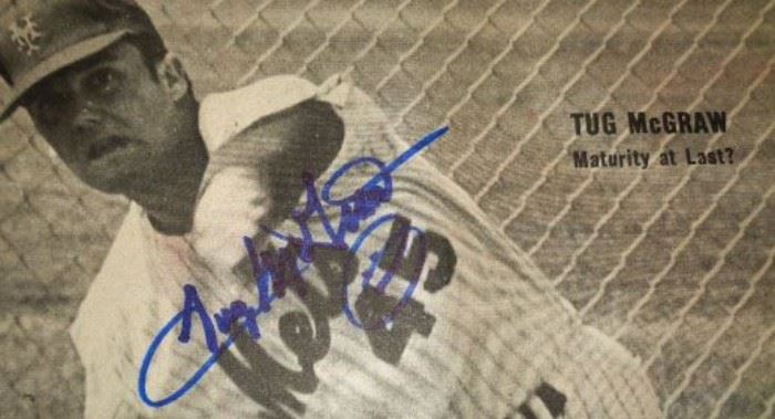 Baseball Autograph- Tug McGraw