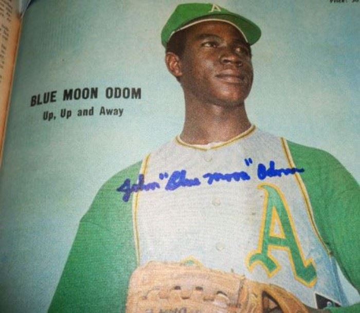 Baseball Autograph- John "Blue Moon" Odom