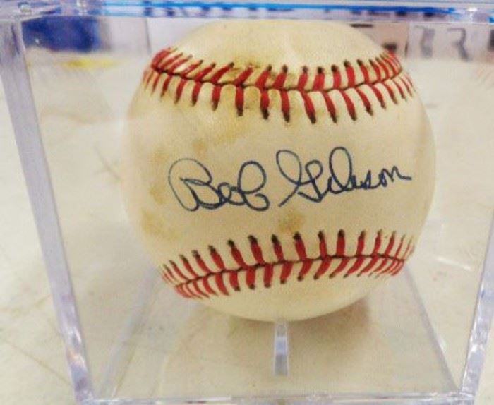 Autographed Baseball- Bob Gibson