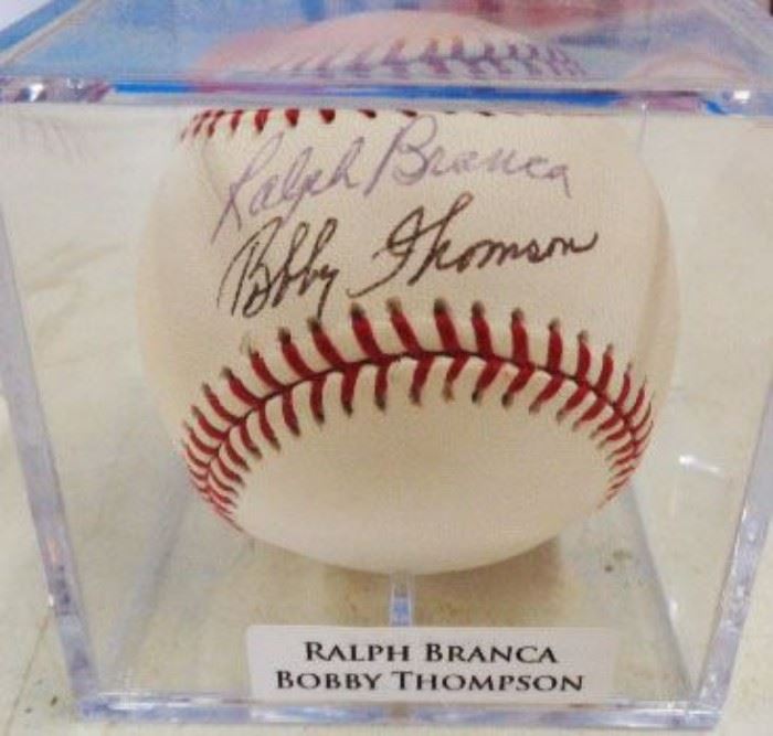 Autographed Baseball- Ralph Branca/Bobby Thompson