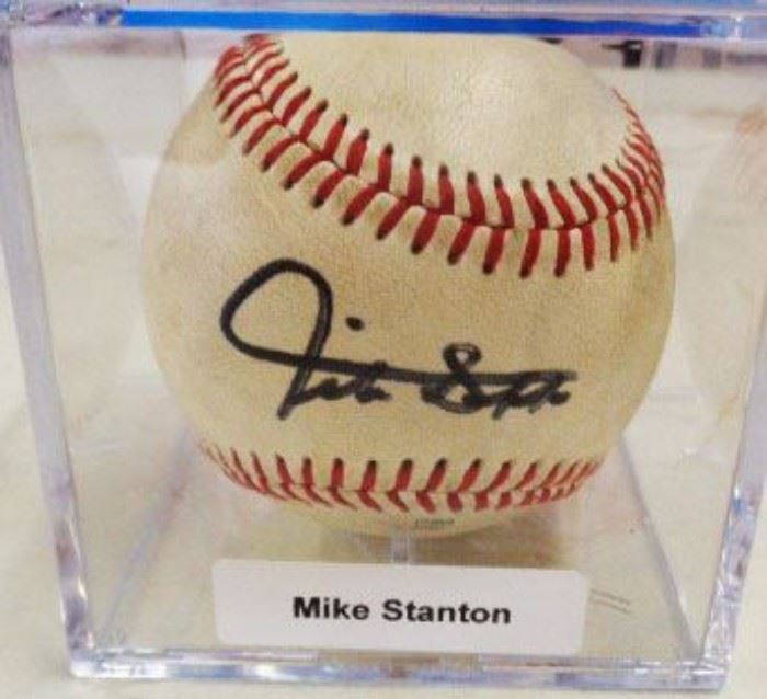 Autographed Baseball- Mike Stanton