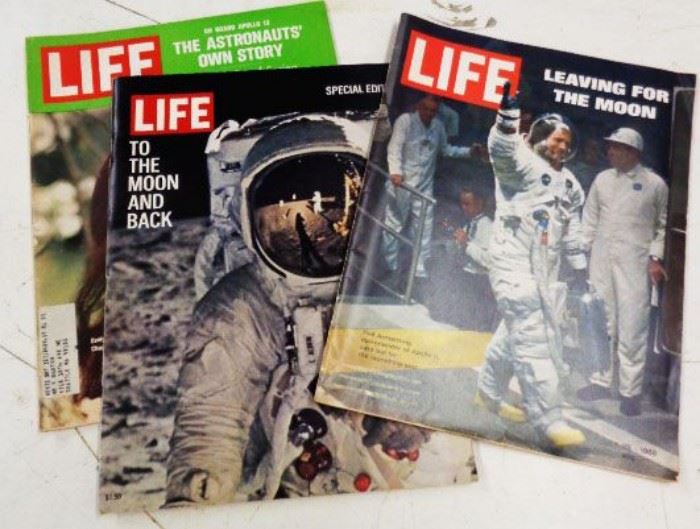 Original LIFE Magazines- Moon/Space