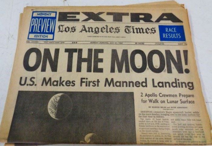 Original Newspaper- "Moon Landing"