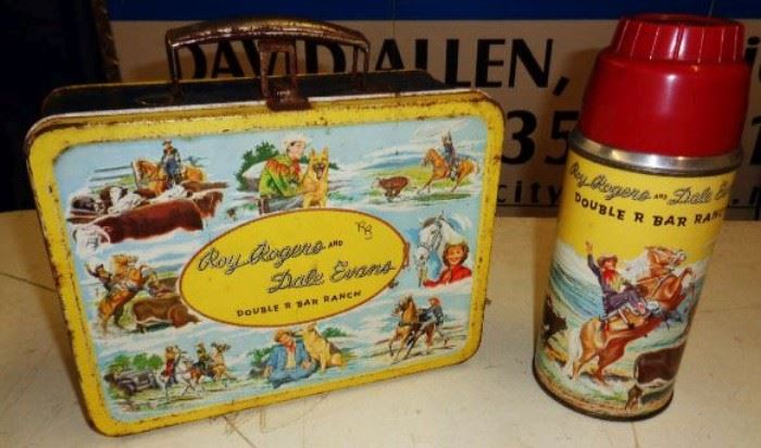 Vintage Roy Rogers Lunchbox with Thermos