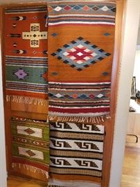 Several one of a kind rugs from Mexico, made from the best makers with the finest wool. These are the best money can buy.