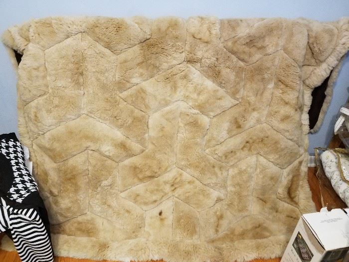 Brand new blanket/rug fits queen size bed from Peru. Originally 800.00$ before hand backed and further custom stitching,  one of a kind