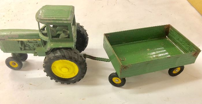 Vintage Toy Ertle Tractor and wagon 