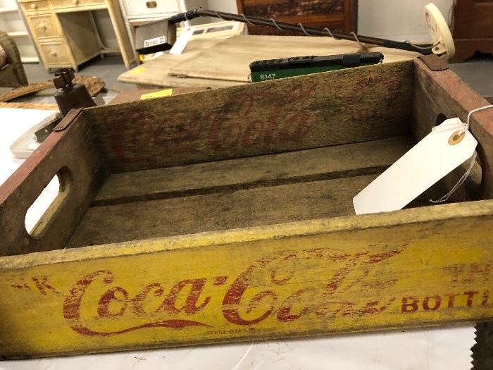 old wooden Coke crate Box
