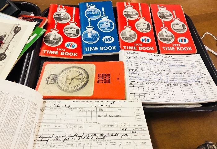 Conductor railroad train time books