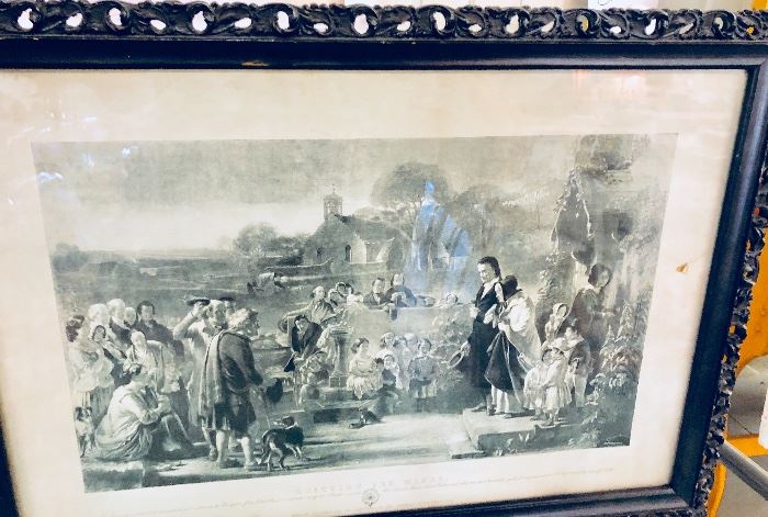 1800s Framed Engraving 