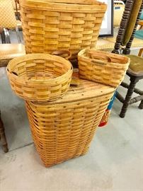 Vintage Signed Oversized Longaberger Basket Collection 