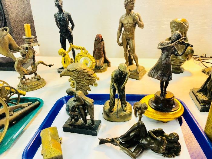 Statues and Sculptures . Some Erotica Bronzes , Some brass and some Ceramic . From a Private Collection Never Offered Before 