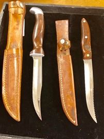 Cutco Knives  with Sheaths in Great Condition 